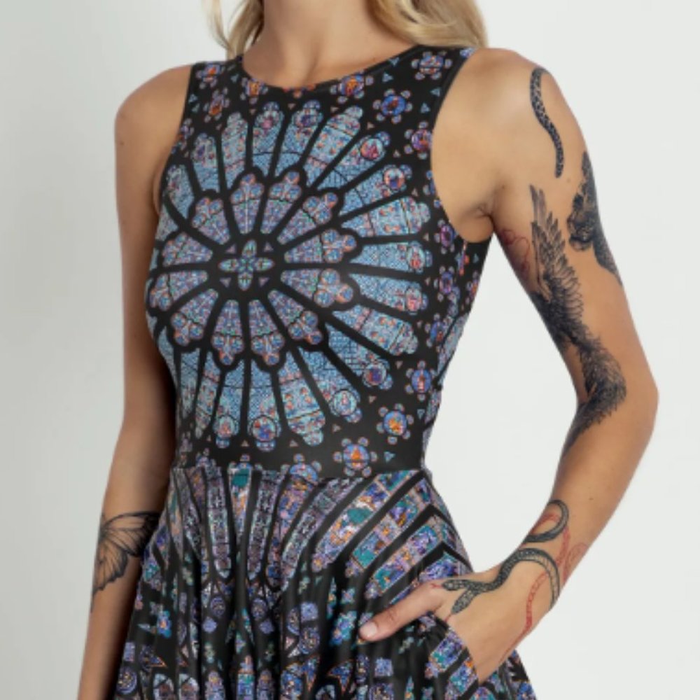 BlackMilk Basilica of Saint Denis Princess Midi Dress NWT